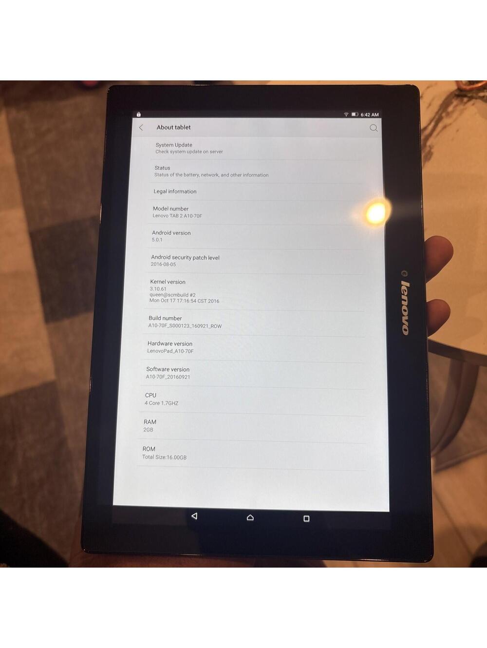 Lenovo Tab 2 A10-70F 16GB 2GB Wi-Fi 10.1" Midnight Blue Android - Tablet